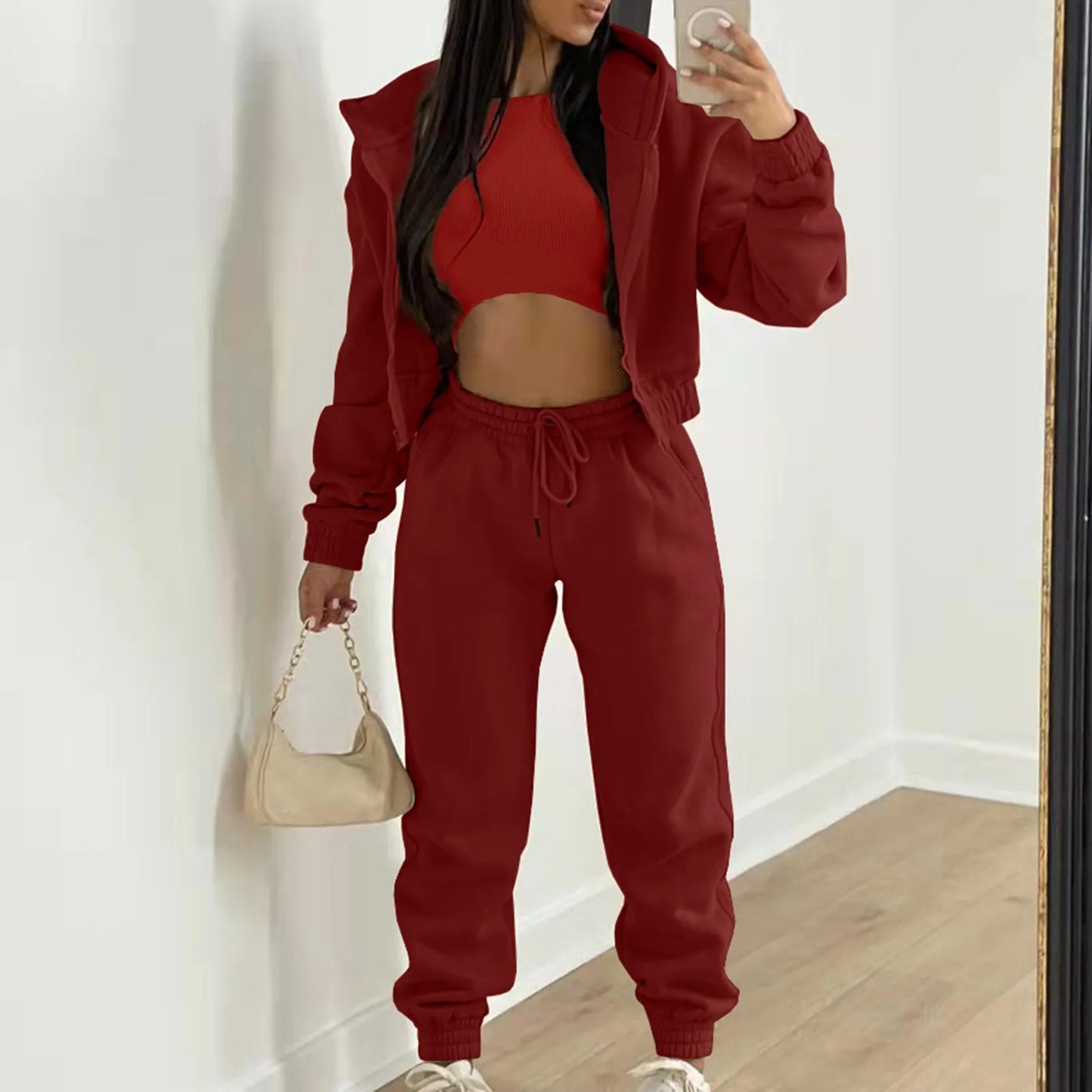 https://ae01.alicdn.com/kf/Sa2a8a5946293418cb559b60e58a10ddbX/Women-3-Piece-Sets-Casual-Long-Sleeve-Zip-Hoodies-Ribbed-Tank-High-Waist-Sweatpants-Jogger-Pant.jpg